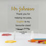 Personalised Favourite Class Acrylic Plaque, thumbnail 1 of 3