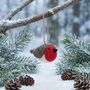 Handmade Rosie Robin Felt Hanging Christmas Tree Dec, thumbnail 1 of 2