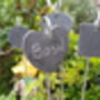 Shaped Slate Herb And Plant Markers With Steel Spikes, thumbnail 2 of 2
