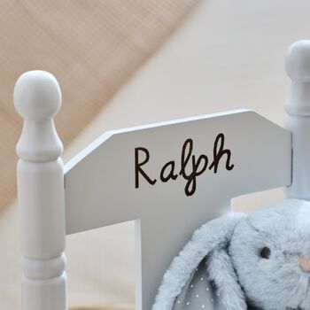 Personalised Grey Star Children's Rocking Chair 18m+, 2 of 2