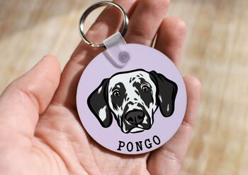 Personalised Dalmatian Keyring, 2 of 4