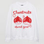 Chestnuts About You Women's Valentine's Day Jumper, thumbnail 5 of 5