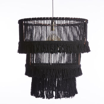 Recycled Cotton Three Tier Chandelier Shade, 8 of 9