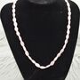 Rose Quartz Beaded Necklace: 18 Inch, thumbnail 2 of 8