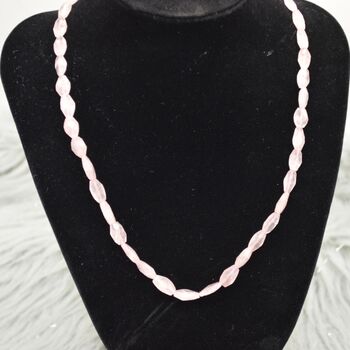 Rose Quartz Beaded Necklace: 18 Inch, 2 of 8