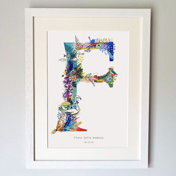 Personalised A To I Bright Wildlife Letter Print, 12 of 12