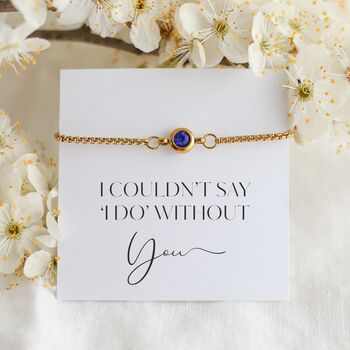 Bridesmaid Gift, Birthstone Wedding Bracelet, 11 of 12