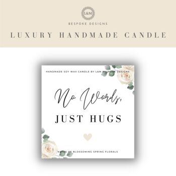 Sympathy Gift No Words Just Hugs Candle, 5 of 8
