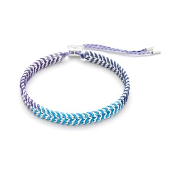 Iztac Blue Woven Bracelet, 4 of 5