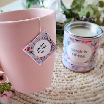'Fiftea' Personalised 50th Birthday Tea Gift Set, 2 of 4
