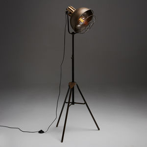 Edison Industrial Metal Floor Lamp By, Vintage Industrial Floor Lamp Uk