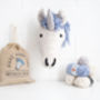 Giant Unicorn Head Knitting Kit, thumbnail 1 of 7