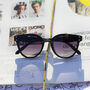 Front Lens Rounded Sunglasses In Black, thumbnail 1 of 4