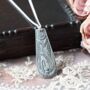 Art Nouveau Vintage Spoon Necklace, thumbnail 1 of 3