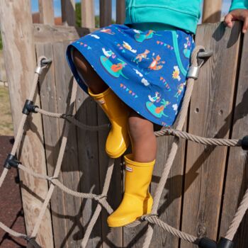 Organic Cotton Kids Skirt With Festival Print, 2 of 4