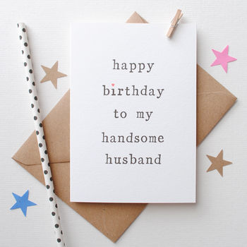 husband or wife birthday card by the two wagtails | notonthehighstreet.com
