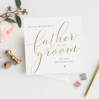 Father Of The Bride Wedding Card, 2 of 5