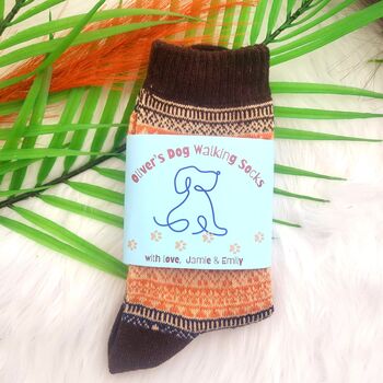 Men Wool Blend Personalised Label Socks,Stocking Filler, 6 of 12