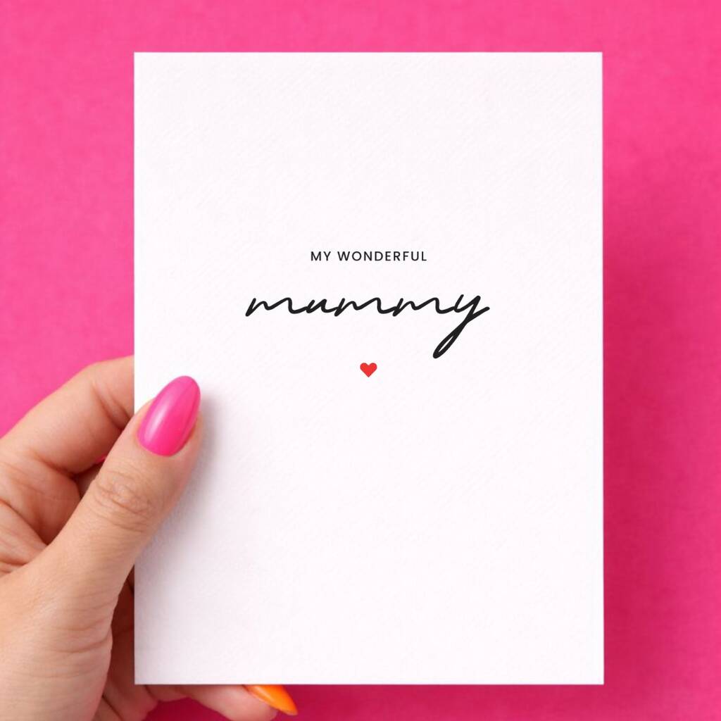 My Wonderful Mummy Mothers Day Card, 1 of 5