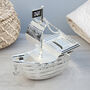 Personalised Silver Plated Pirate Ship Money Box, thumbnail 1 of 6