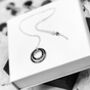 Personalised Sterling Silver Double Circle Necklace, thumbnail 3 of 6