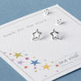 Reach For The Stars Sterling Silver Stud Earrings, thumbnail 1 of 11