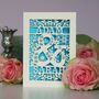 Personalised Papercut Ampersand Valentines Card, thumbnail 5 of 8