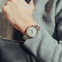Helmsley Personalised Ladies Leather Multi Dial Watch, thumbnail 1 of 12