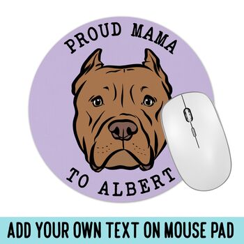 Personalised Pitbull Mouse Mat, 3 of 5