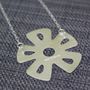 Sterling Silver Watercolour Daisy Necklace, thumbnail 3 of 3
