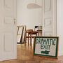 Dramatic Exit Funny Hand Painted Wall Art Print, thumbnail 2 of 10