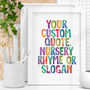 Personalised Childrens Watercolour Typography Print, thumbnail 3 of 4