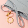 18k Gold Plated Starburst Heart And Pearl Huggie Earrings With Ivory Opal, thumbnail 4 of 7