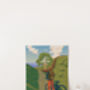 Hadrian's Cycleway Cycling Travel Poster Art Print, thumbnail 2 of 8