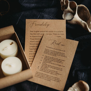 Gift Box Of 'Campfire Marshmallow' Fragranced Tealights, 3 of 8