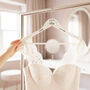 Diamante Embellished Wedding Dress Bridal Party Hanger, thumbnail 1 of 7