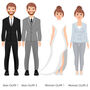 Personalised Couple's Wedding Day Digital Art Print, thumbnail 5 of 9