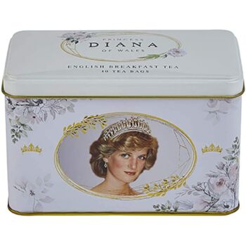 Diana Princess Of Wales Tea Tin With 40 Teabags, 2 of 4