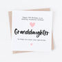Personalised Granddaughter Milestone Age Birthday Card, thumbnail 1 of 2