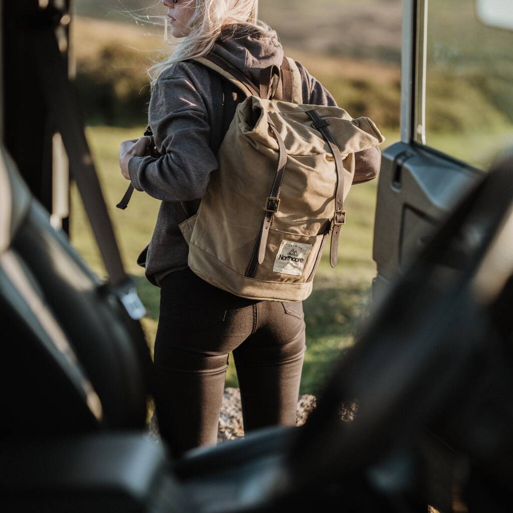 Stone Backpack in Canvas