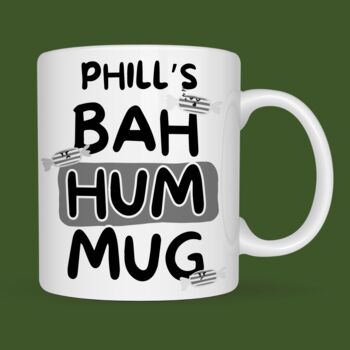 Personalised Christmas Bah Humbug Mug, 3 of 7