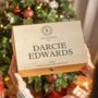 Engraved Classical Wooden Christmas Eve Box, thumbnail 2 of 3