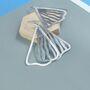 Sterling Silver Flabella Earrings, thumbnail 3 of 3