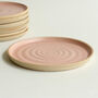 Pale Pink Ceramic Side Plate Stone, thumbnail 1 of 4