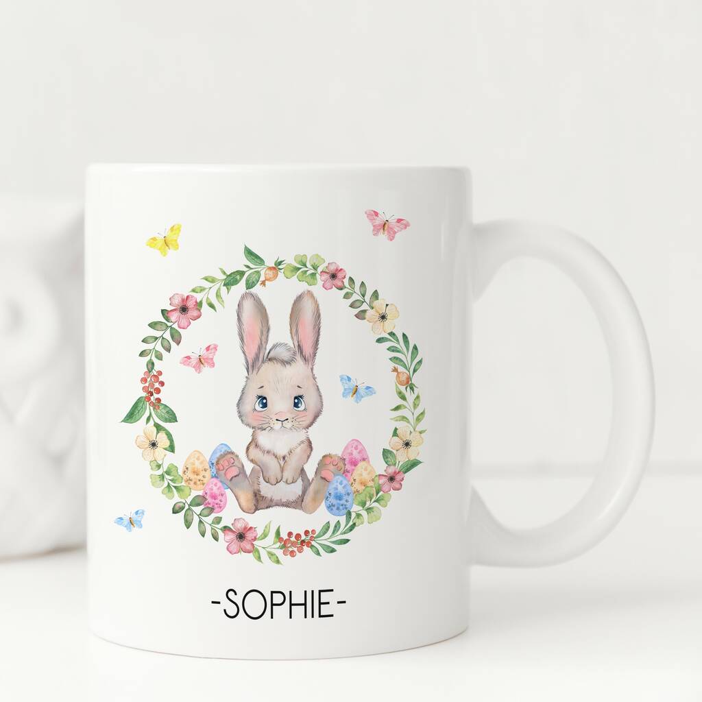 Bunny Gift Rabbit Gift Personalised Rabbit Mug Personalised Mug Easter Mug Easter Accessory