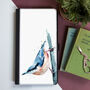 Inky Nuthatch Faux Leather Phone Case With Card Slots, thumbnail 4 of 6