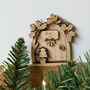 Christmas Elf Door With Christmas Tree Detail, thumbnail 2 of 3