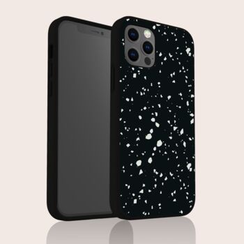 Black Terrazzo Biodegradable Phone Case, 3 of 7