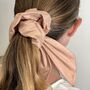 Large Silk Scrunchies With Bow In Nine Colours, thumbnail 3 of 8
