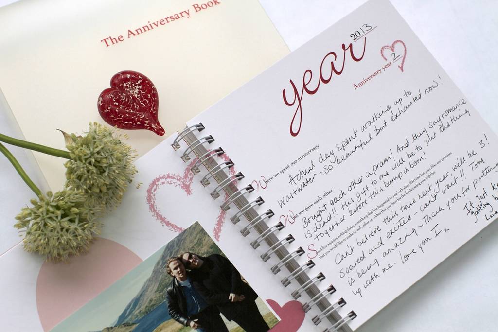 1st to 50th wedding  anniversary  memory book by two little 